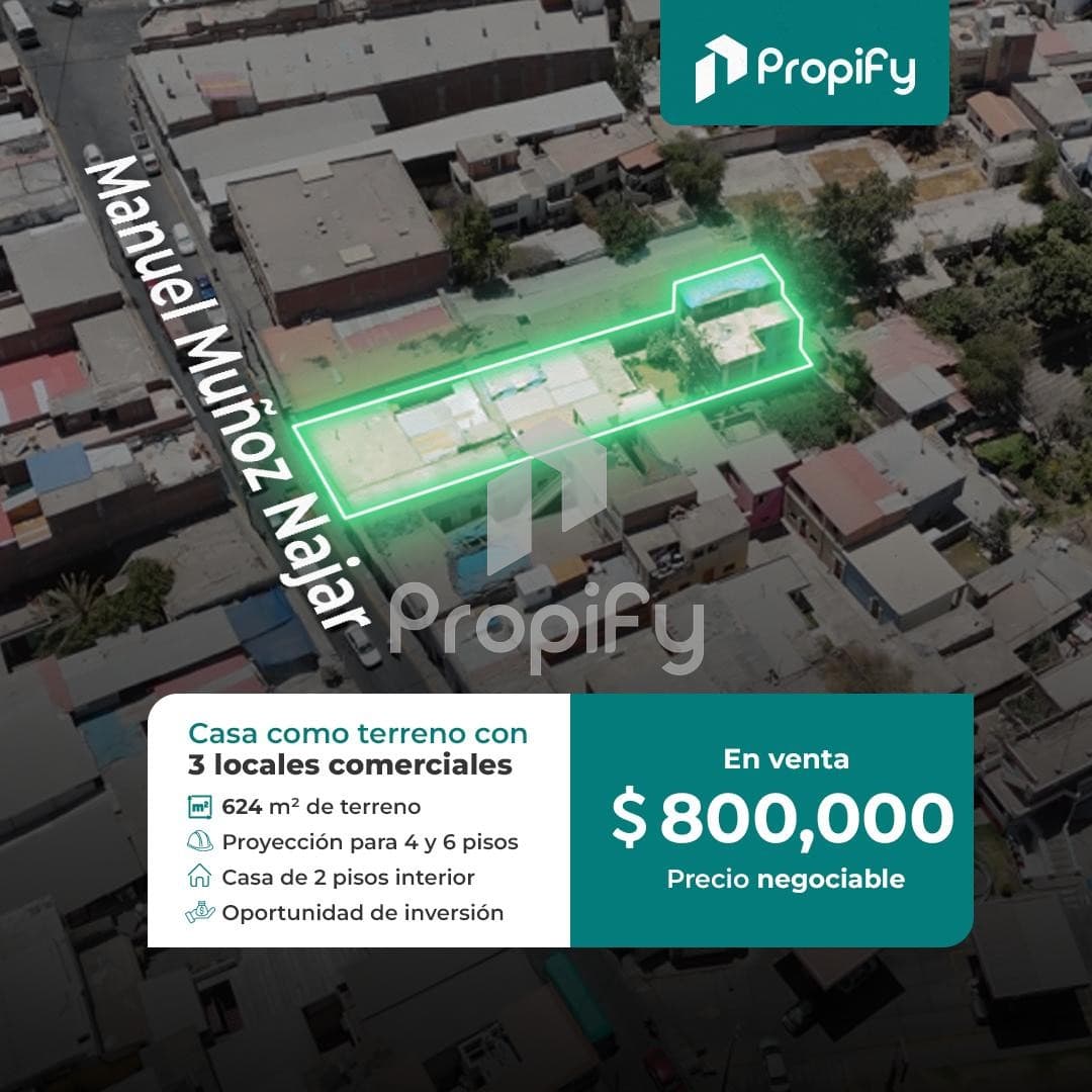 Propiedad Mixta Con Locales Comerciales Y Casa Interior En Calle Manuel Muñoz Najar - Cercado, Arequipa